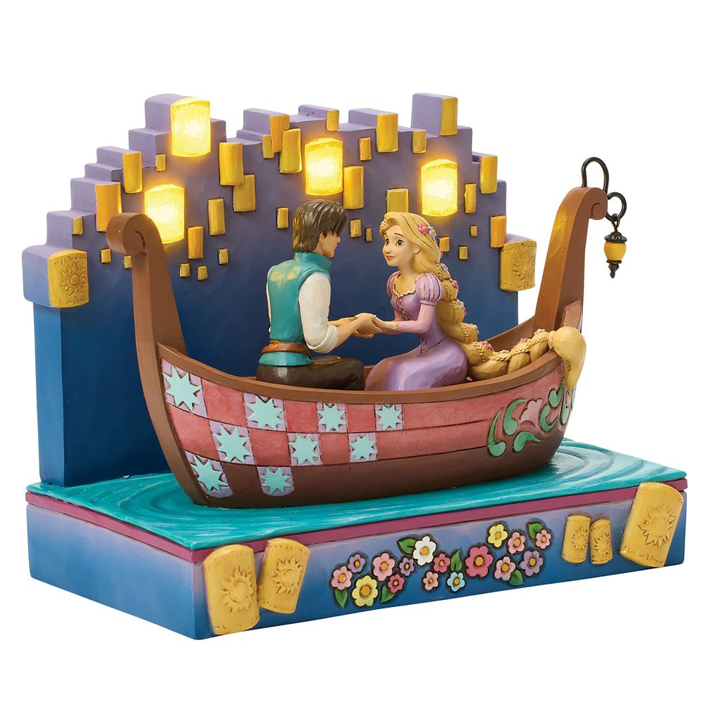 Rapunzel and Flynn Rider ''A Dream Come True'' Light-Up Figure by Jim Shore - Tangled