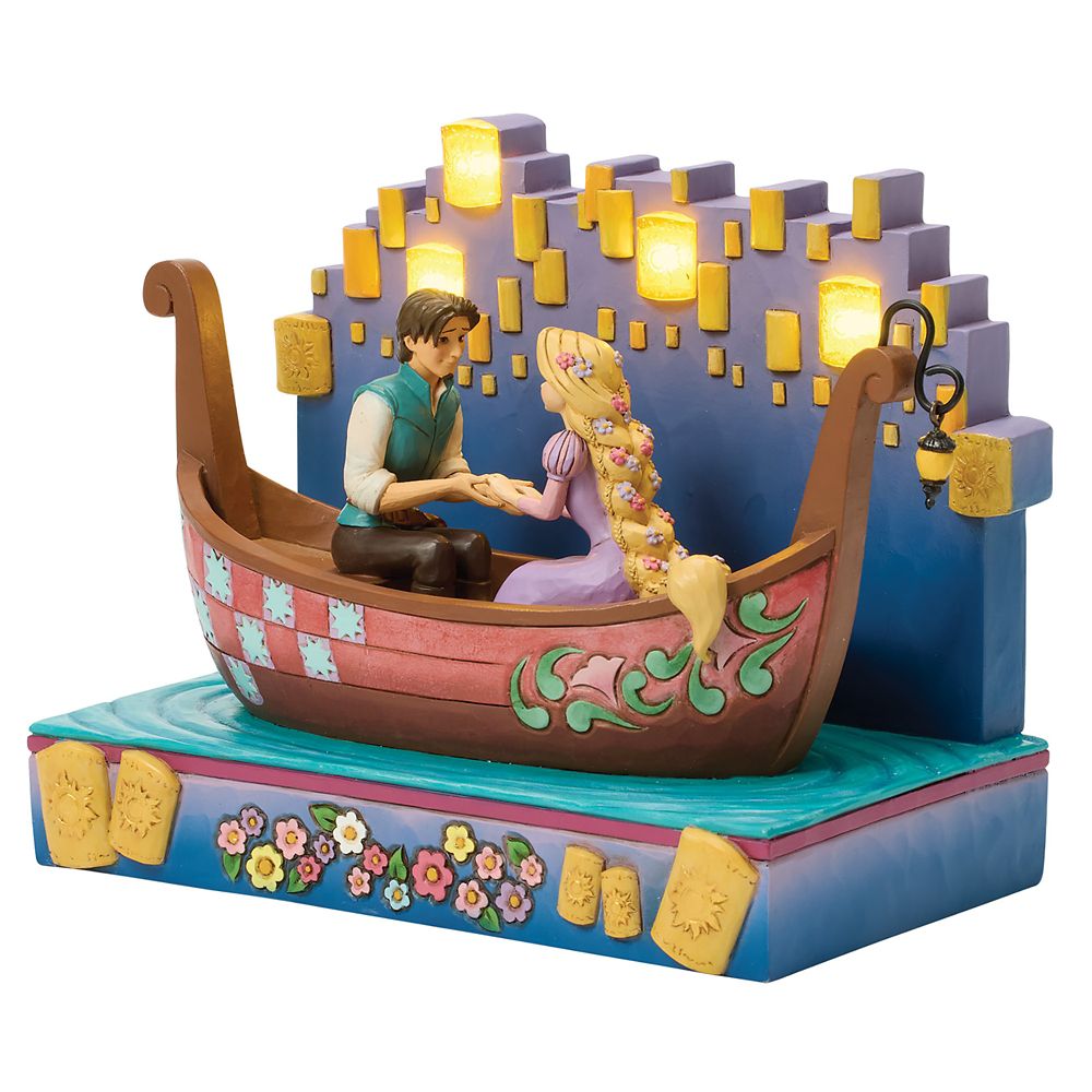 Rapunzel and Flynn Rider ''A Dream Come True'' Light-Up Figure by Jim Shore - Tangled