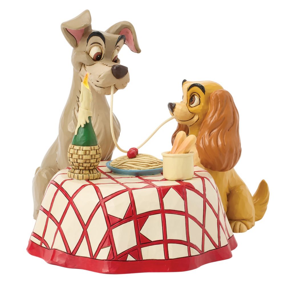Lady and the Tramp ''Dinner for Two'' Figure by Jim Shore