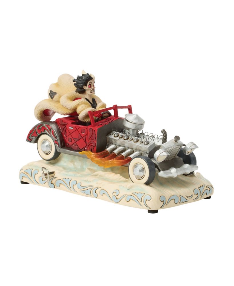 Cruella De Vil Driving De Vil-ishly Musical Figure by Jim Shore  101 Dalmatians Official shopDisney