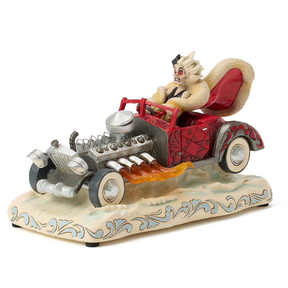 Cruella De Vil ''Driving De Vil-ishly'' Musical Figure by Jim Shore - 101 Dalmatians