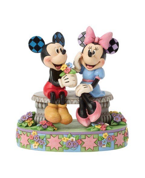 Фигурки Jim Shore Mickey and Minnie Mouse ''A Blooming Romance'' Figure by