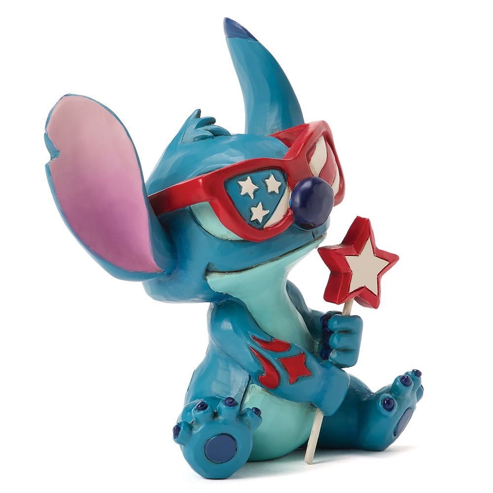 Stitch ''Patriotic'' Mini Figure by Jim Shore &ndash;&nbsp;Lilo & Stitch