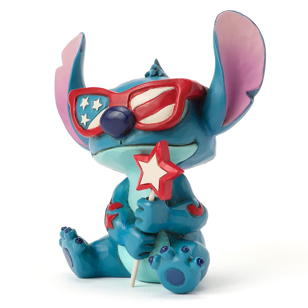 Stitch ''Patriotic'' Mini Figure by Jim Shore &ndash;&nbsp;Lilo & Stitch