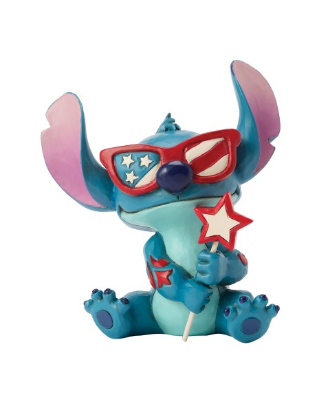 Фигурки Jim Shore Stitch ''Patriotic'' Mini Figure by Jim Shore – Lilo & Stitch