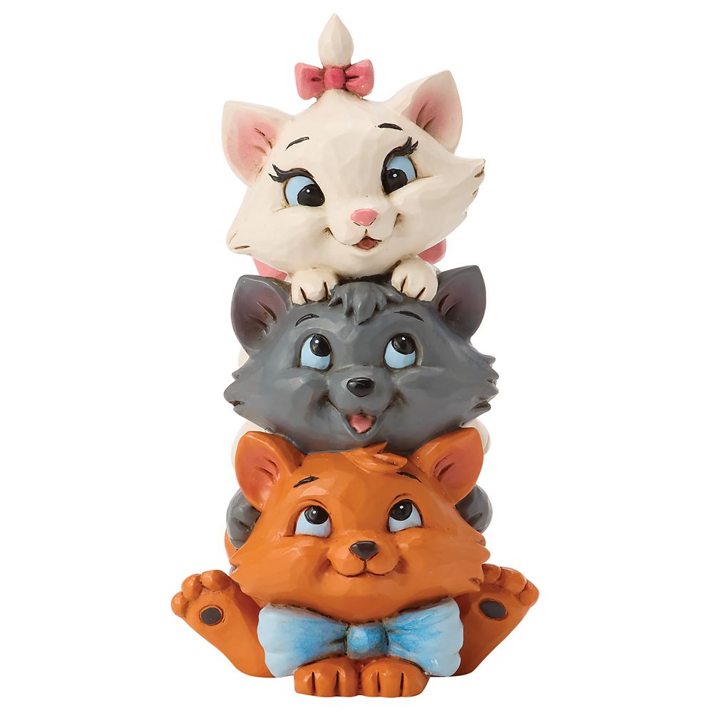 Marie, Toulouse, and Berlioz Aristocats Stacked Mini Figure by Jim Shore The Aristocats Official shopDisney
