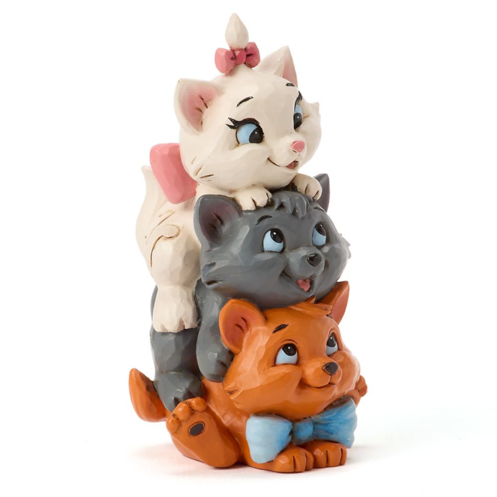 Marie Toulouse and Berlioz ''Aristocats Stacked'' Mini Figure by Jim Shore - The Aristocats