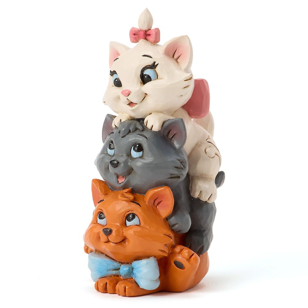 Marie Toulouse and Berlioz ''Aristocats Stacked'' Mini Figure by Jim Shore - The Aristocats