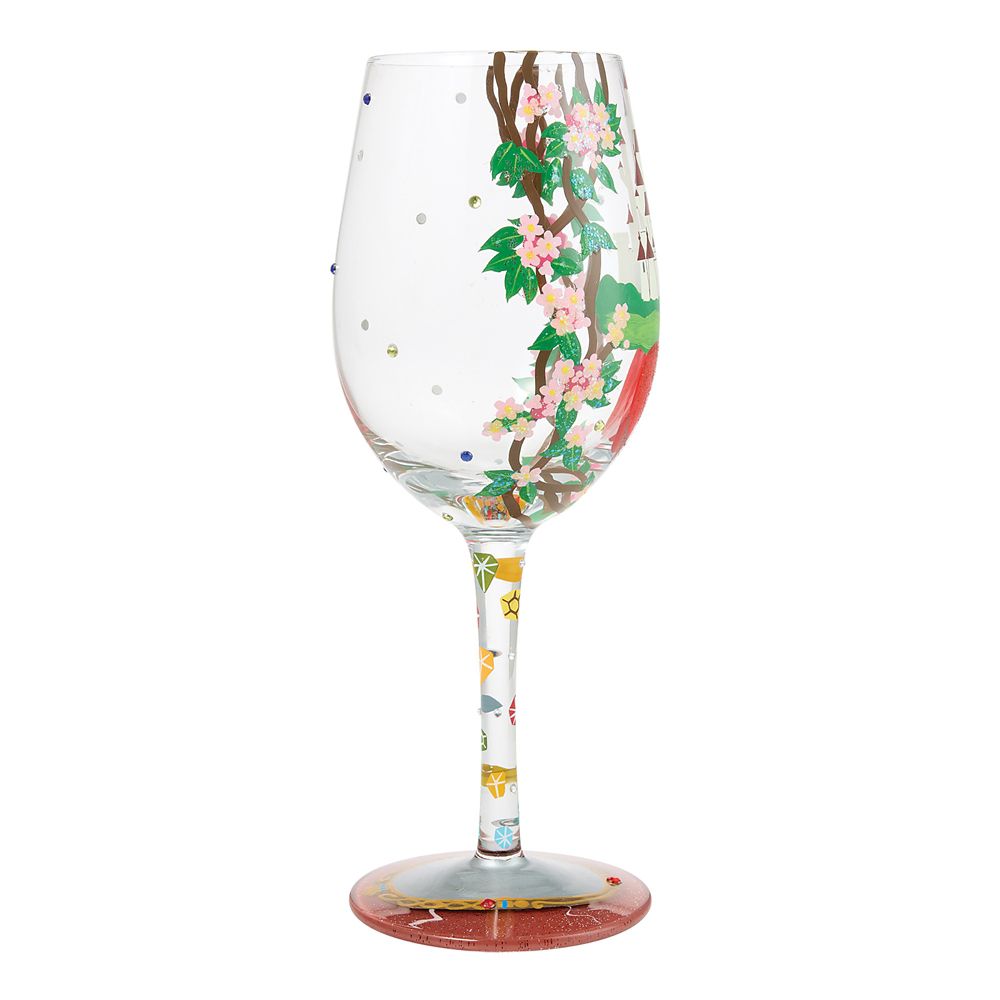 Snow White ''Life is a Fairytale'' Stemmed Glass by Lolita