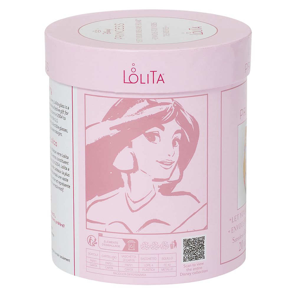 Jasmine ''Let Your Dreams Soar!'' Stemless Glass by Lolita &ndash; Aladdin