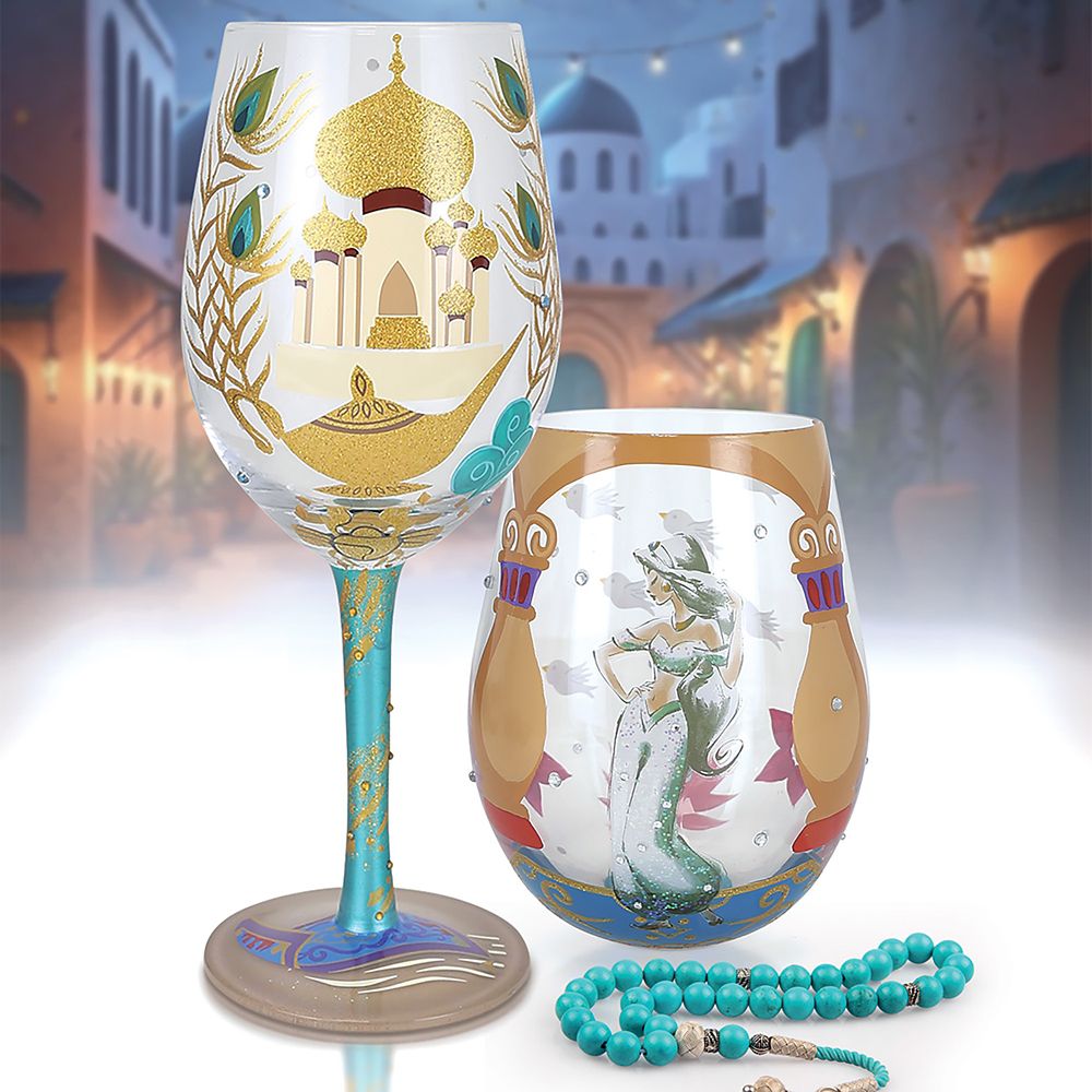 Jasmine ''Show Me the World'' Stemmed Glass by Lolita &ndash; Aladdin