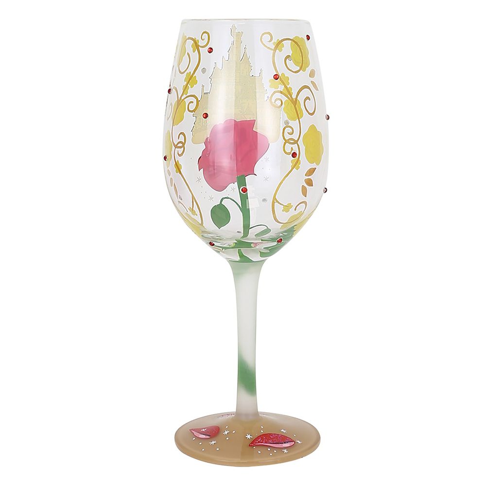 Belle ''Bold Like a Rose'' Stemmed Glass by Lolita &ndash; Beauty and the Beast