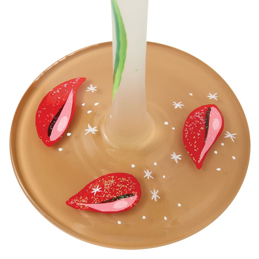 Belle ''Bold Like a Rose'' Stemmed Glass by Lolita &ndash; Beauty and the Beast