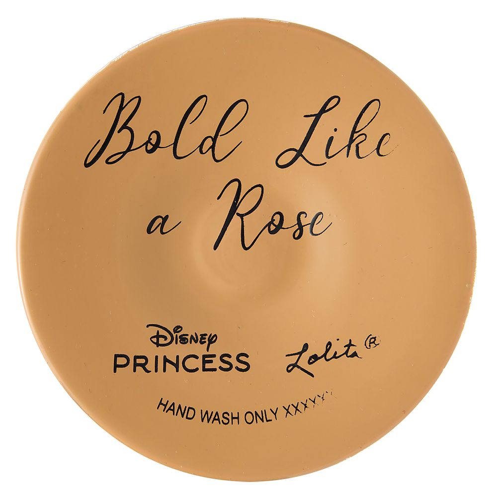 Belle ''Bold Like a Rose'' Stemmed Glass by Lolita &ndash; Beauty and the Beast