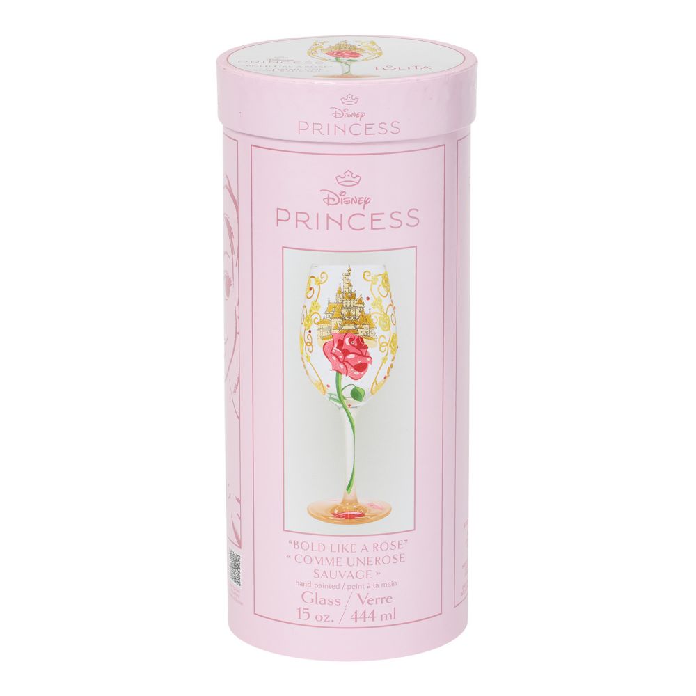 Belle ''Bold Like a Rose'' Stemmed Glass by Lolita &ndash; Beauty and the Beast
