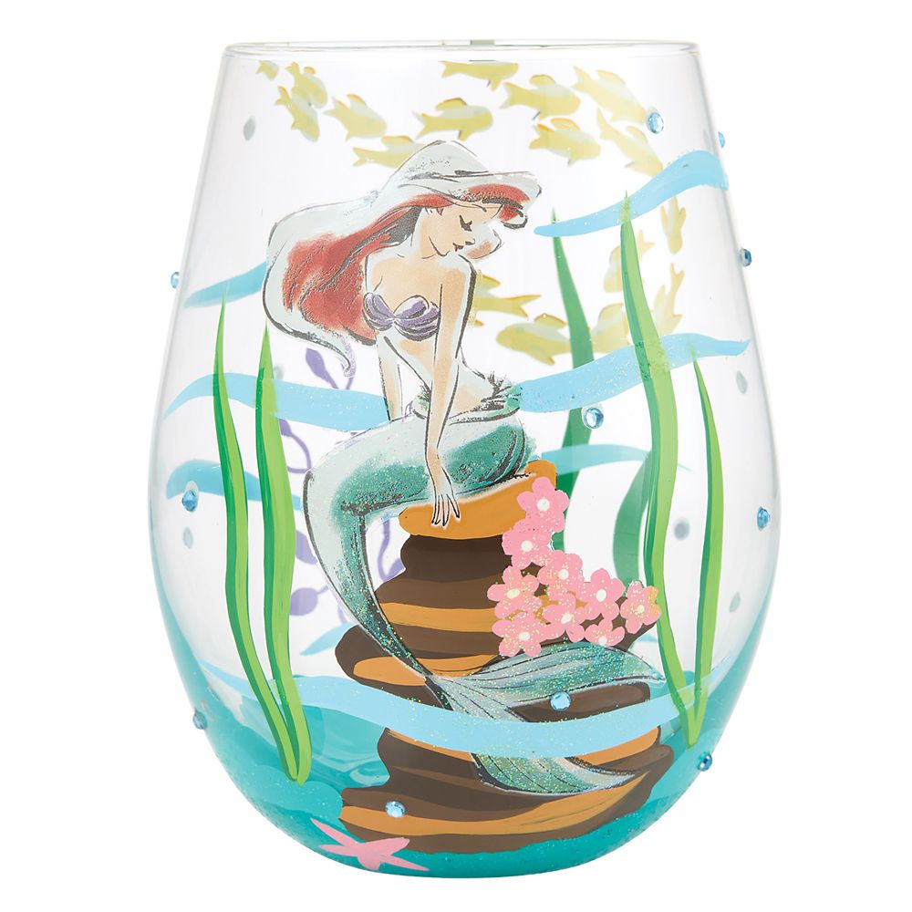 Ariel ''An Ocean of Dreams'' Stemless Glass by Lolita &ndash; The Little Mermaid