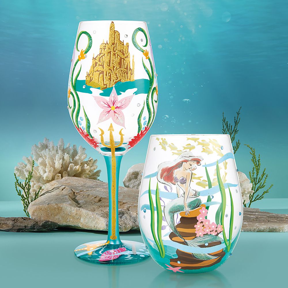 Ariel ''An Ocean of Dreams'' Stemless Glass by Lolita &ndash; The Little Mermaid