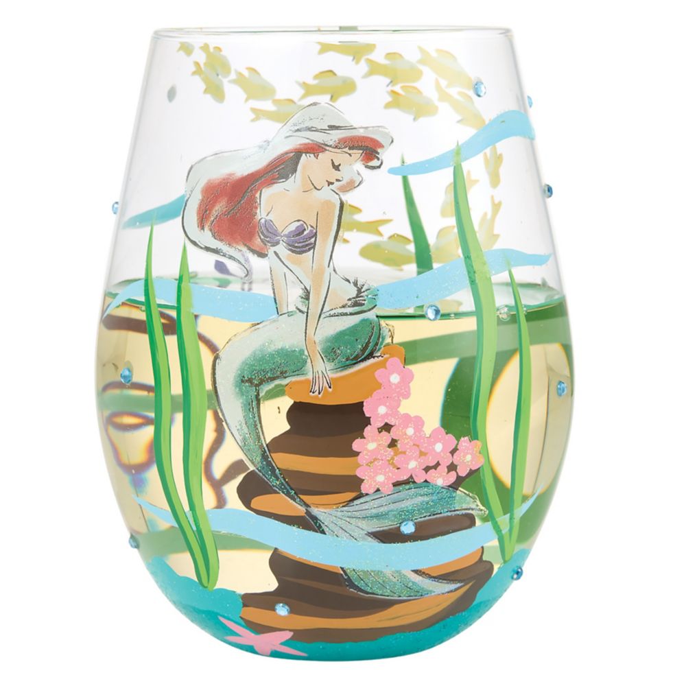 Ariel ''An Ocean of Dreams'' Stemless Glass by Lolita &ndash; The Little Mermaid