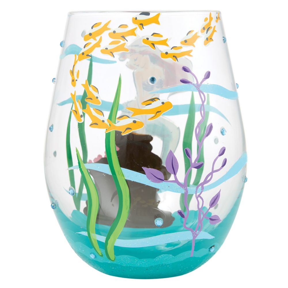 Ariel ''An Ocean of Dreams'' Stemless Glass by Lolita &ndash; The Little Mermaid