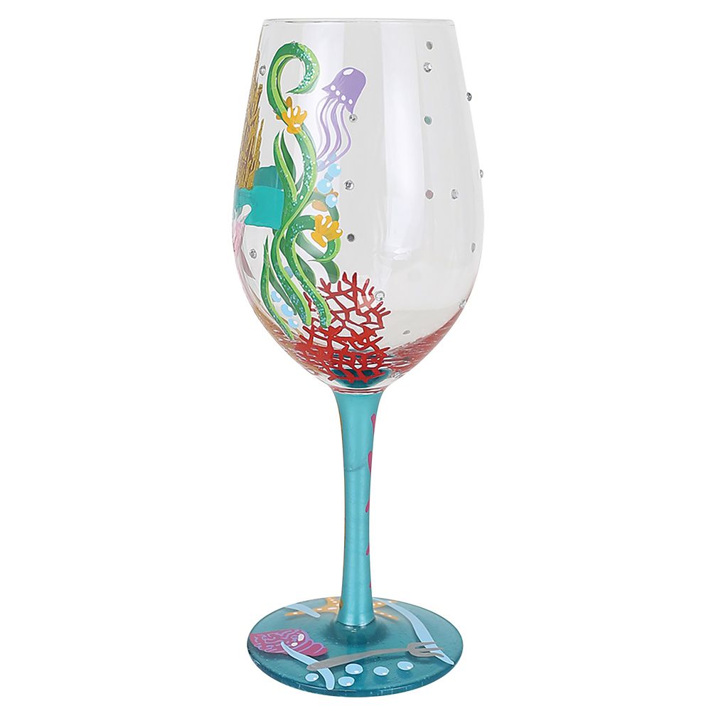 Ariel ''Ride Your Own Wave'' Stemmed Glass by Lolita &ndash; The Little Mermaid