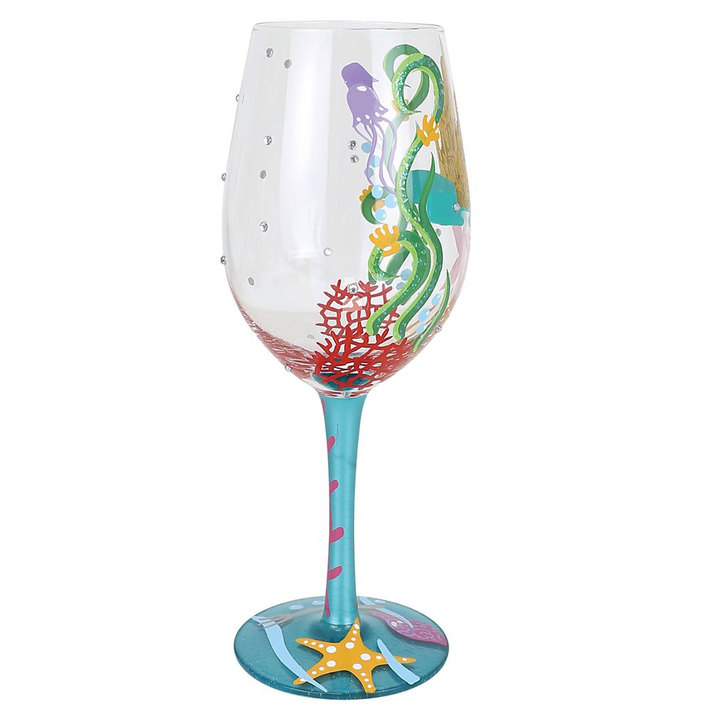 Ariel ''Ride Your Own Wave'' Stemmed Glass by Lolita &ndash; The Little Mermaid