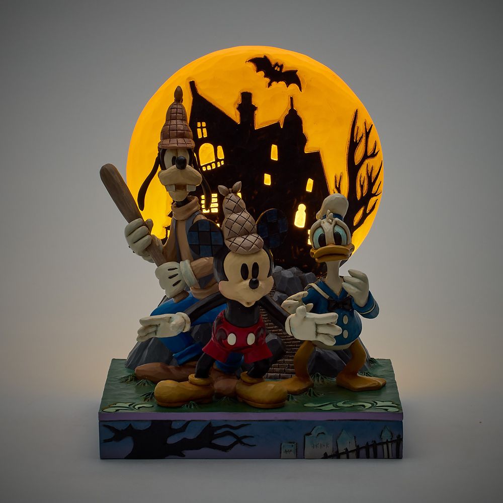 Mickey Mouse and Friends ''Look Out! Ghosts!'' Light-Up Figure by Jim Shore - Lonesome Ghosts