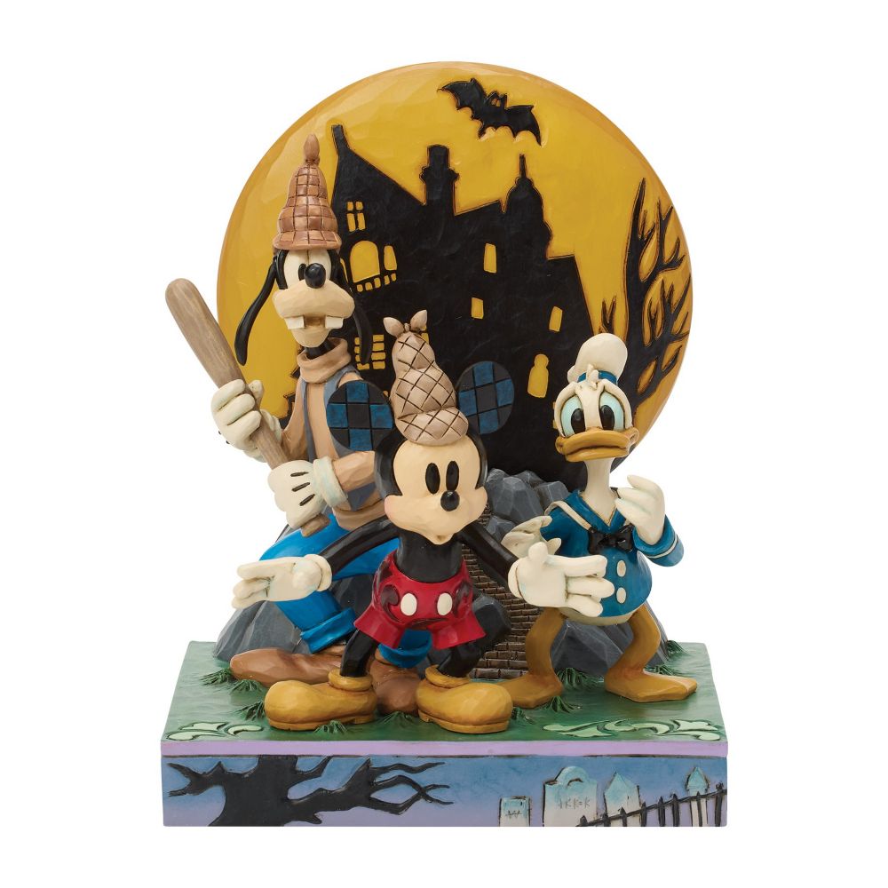 Mickey Mouse and Friends ''Look Out! Ghosts!'' Light-Up Figure by Jim Shore - Lonesome Ghosts