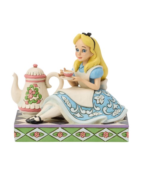 Фигурки Jim Shore Alice in Wonderland ''A Cup of Curiosity'' Figure by