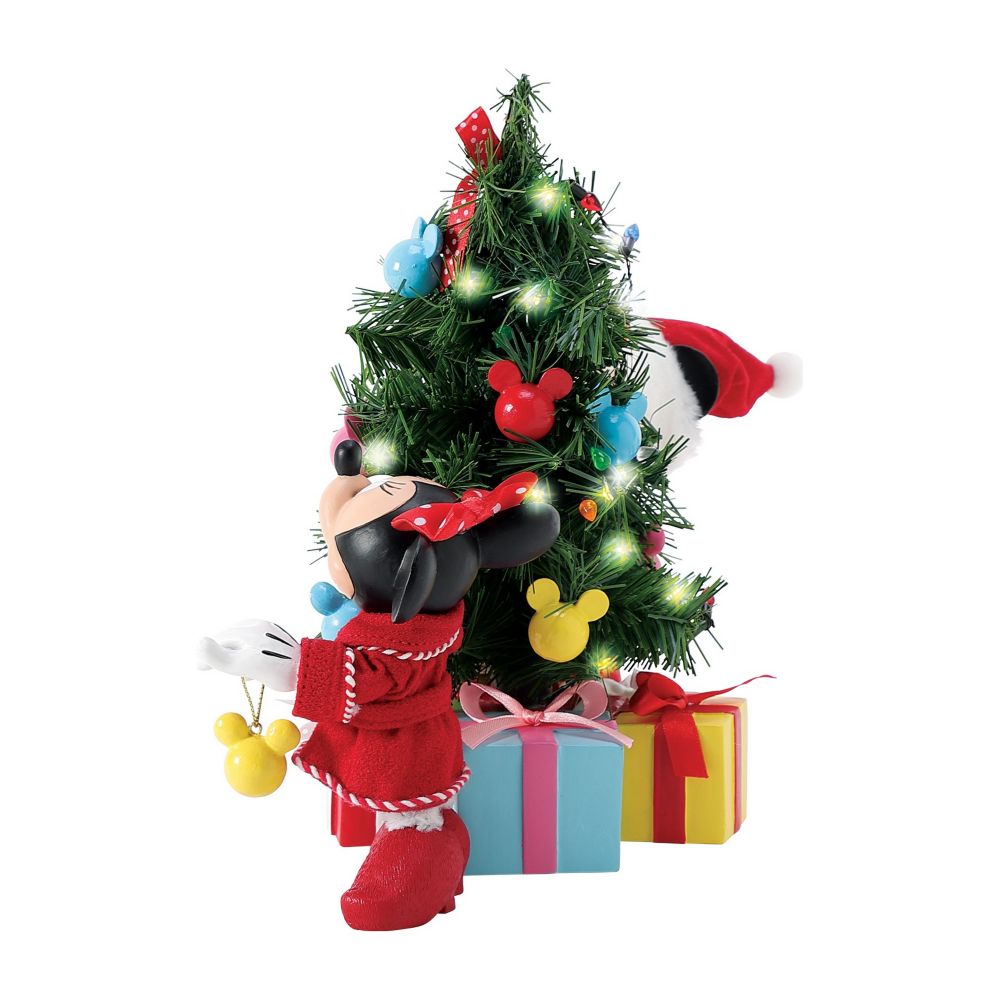 Mickey and Minnie Mouse ''Decorations'' Lighted Holiday Figure Set by Department 56 Possible Dreams