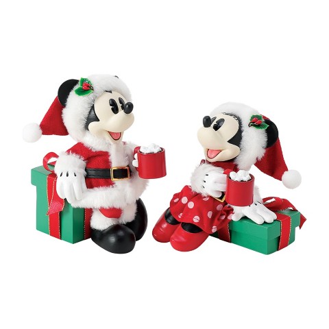 Фигурки Dept. 56 Mickey and Minnie Mouse ''Cocoa Break'' Holiday Figure Set by Department 56 Possible Dreams