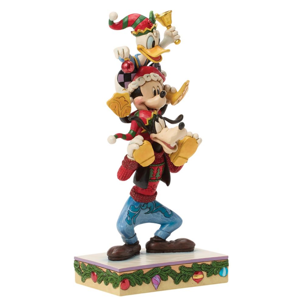 Mickey Mouse and Friends ''A Holiday Pile Up'' Figure by Jim Shore