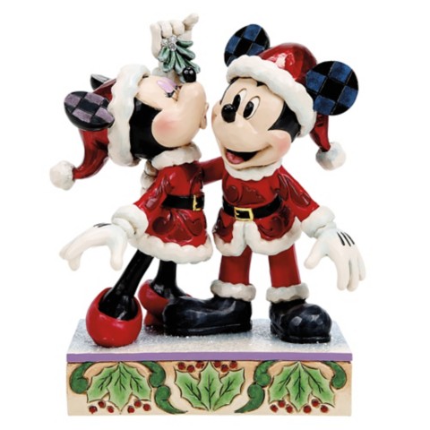 Фигурки Jim Shore Mickey and Minnie Mouse ''Mistletoe Moments'' Figure by