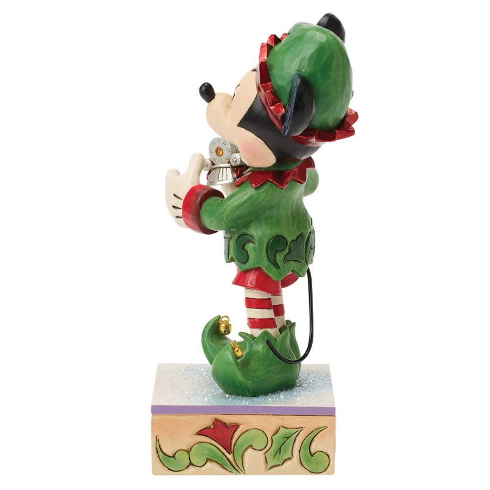 Mickey Mouse ''Elf on Track'' Figure by Jim Shore - Special Edition