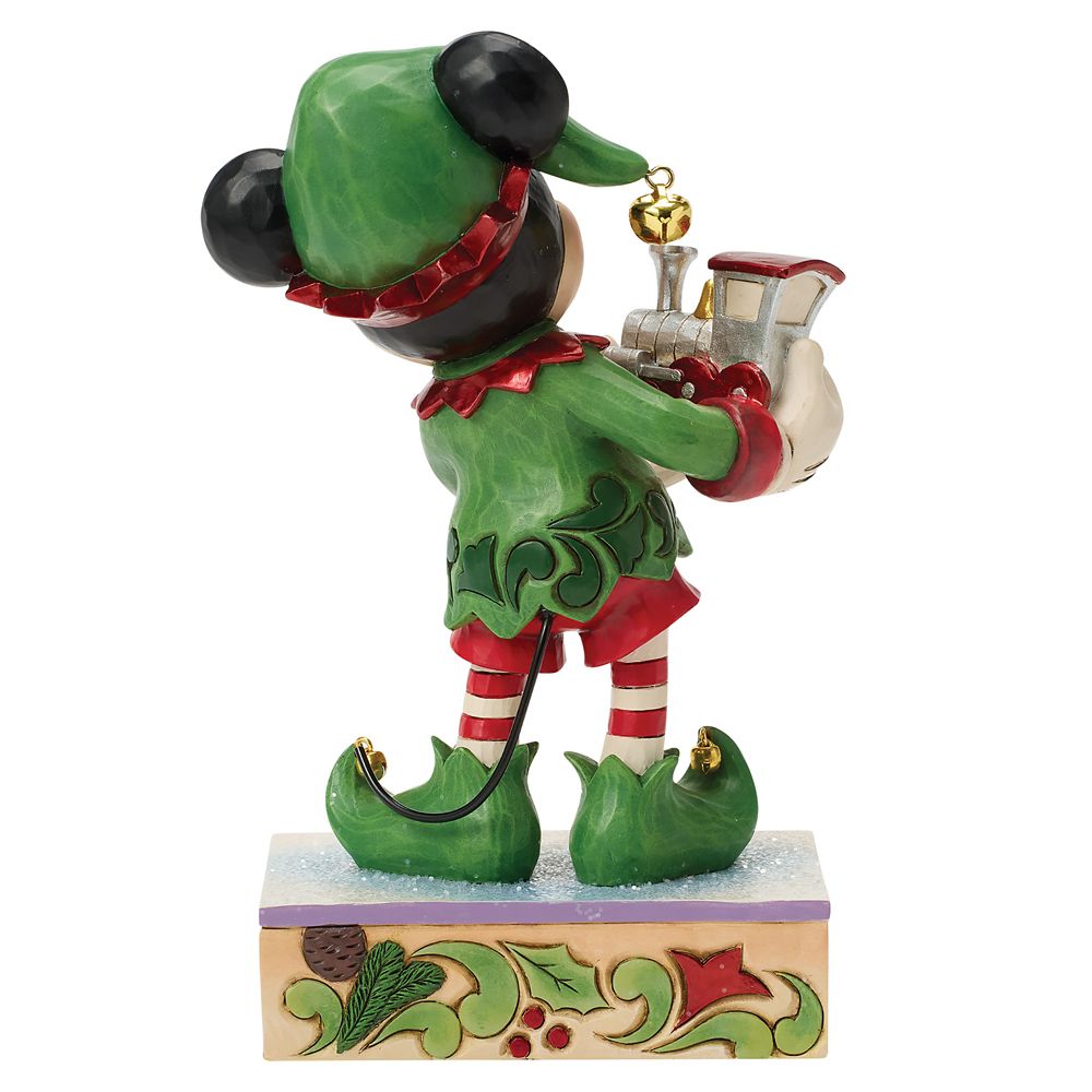 Mickey Mouse ''Elf on Track'' Figure by Jim Shore - Special Edition