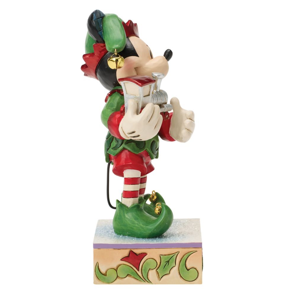 Mickey Mouse ''Elf on Track'' Figure by Jim Shore - Special Edition