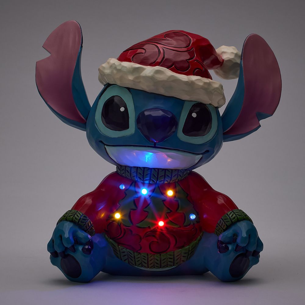 Stitch ''Feeling Jolly and a Little Naughty'' Light-Up Figure by Jim Shore - Lilo & Stitch