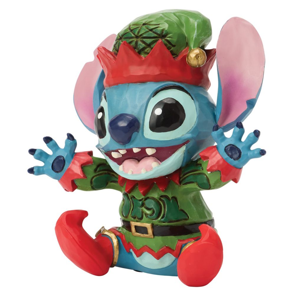 Stitch Elf Mini Figure by Jim Shore - Lilo & Stitch