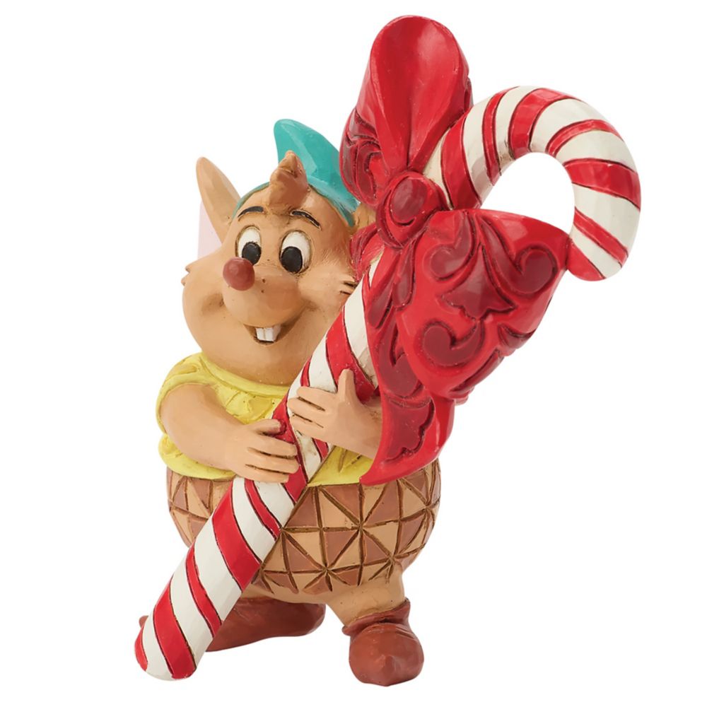 Gus with Candy Cane Mini Figure by Jim Shore - Cinderella
