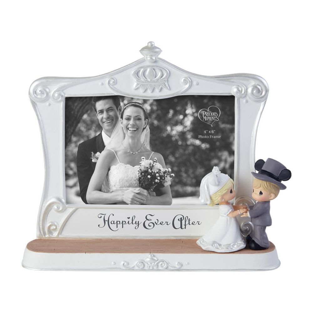 Mickey and Minnie Mouse ''Happily Ever After'' Wedding Photo Frame by Precious Moments &ndash; 4'' x 6''
