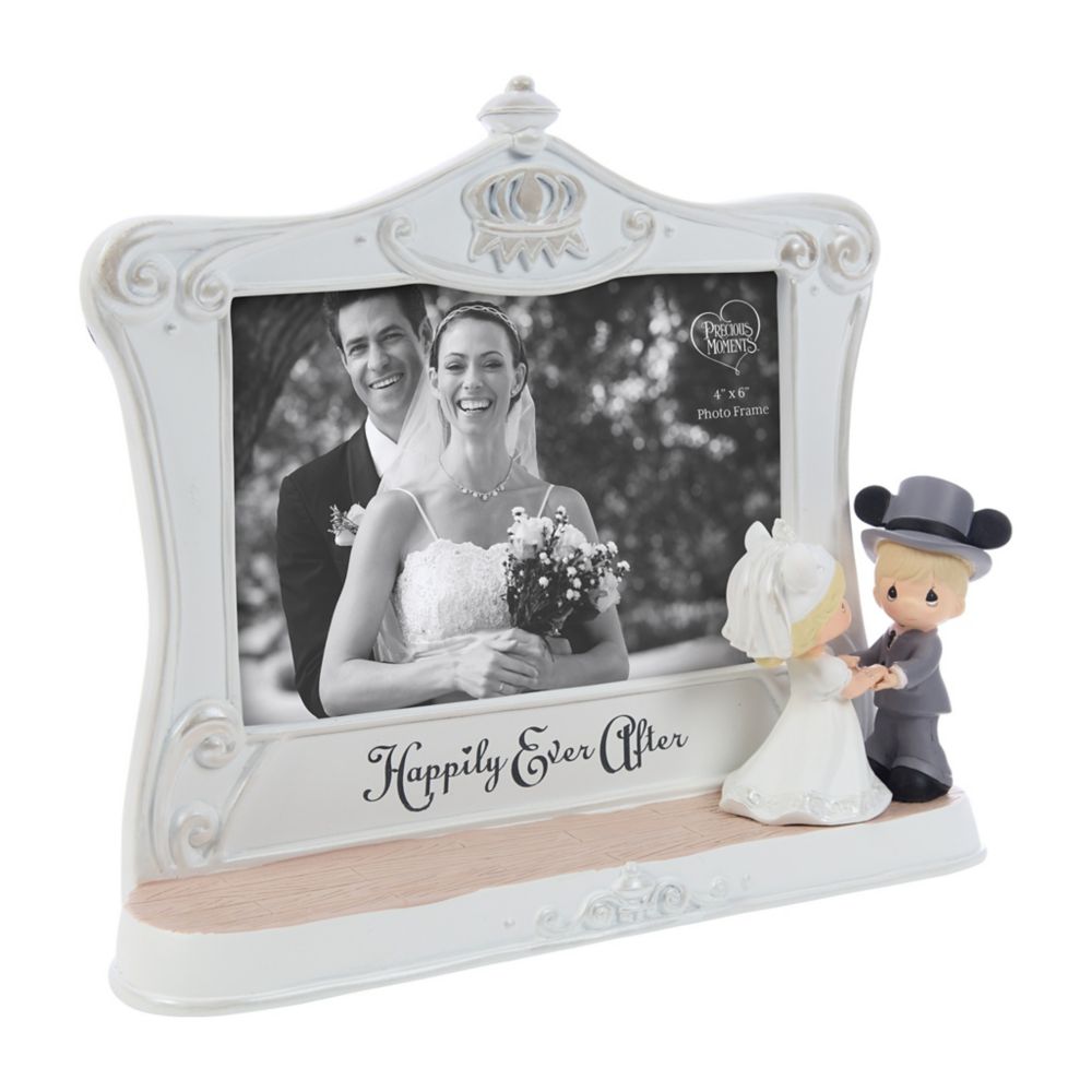 Mickey and Minnie Mouse ''Happily Ever After'' Wedding Photo Frame by Precious Moments &ndash; 4'' x 6''
