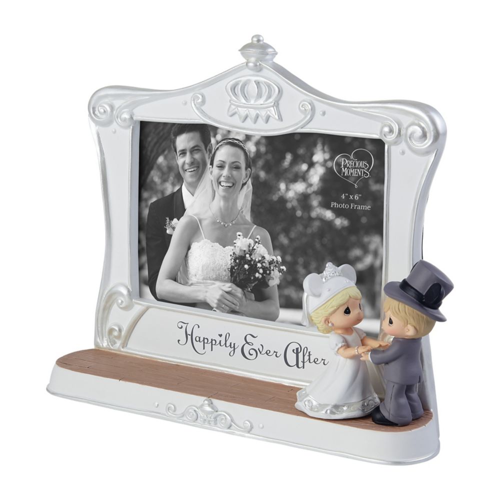 Mickey and Minnie Mouse ''Happily Ever After'' Wedding Photo Frame by Precious Moments &ndash; 4'' x 6''
