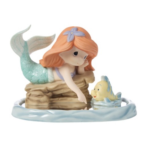 Фигурки Precious Moments Ariel and Flounder ''Sea the Treasure Beneath the Surface'' Figure by Precious Moments – The Little Mermaid