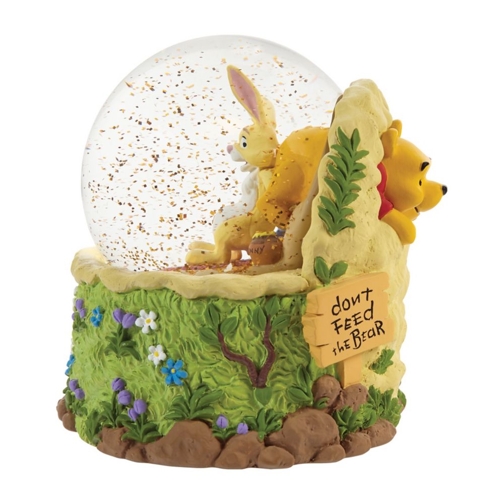 Winnie the Pooh and Rabbit ''Don't Feed the Bear'' Musical Snow Globe by Precious Moments