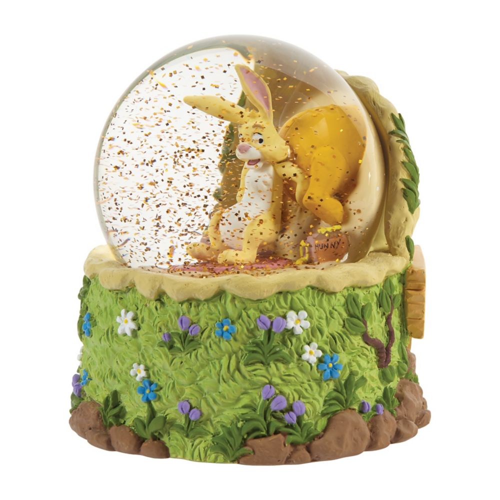 Winnie the Pooh and Rabbit ''Don't Feed the Bear'' Musical Snow Globe by Precious Moments