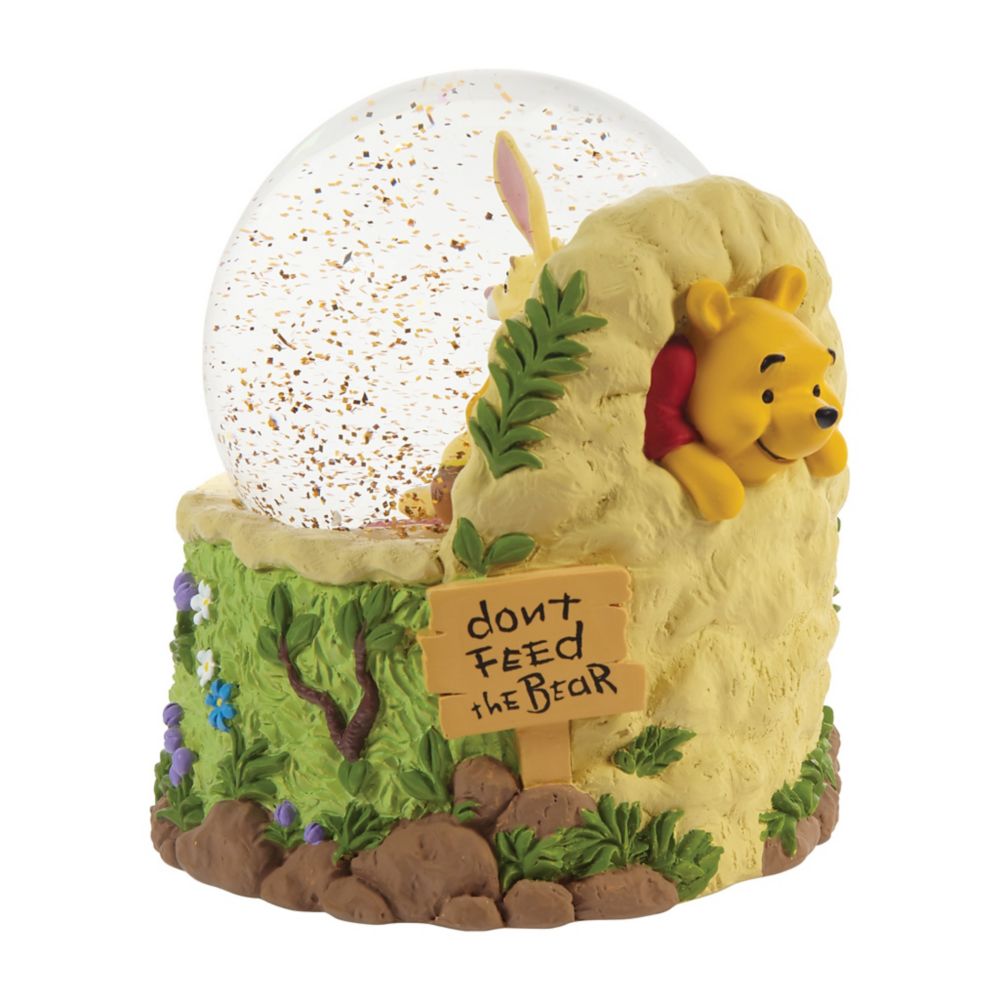 Winnie the Pooh and Rabbit ''Don't Feed the Bear'' Musical Snow Globe by Precious Moments