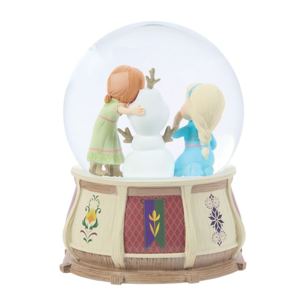 Anna, Elsa and Olaf ''Do You Want to Build a Snowman?'' Musical Snow Globe by Precious Moments &ndash; Frozen