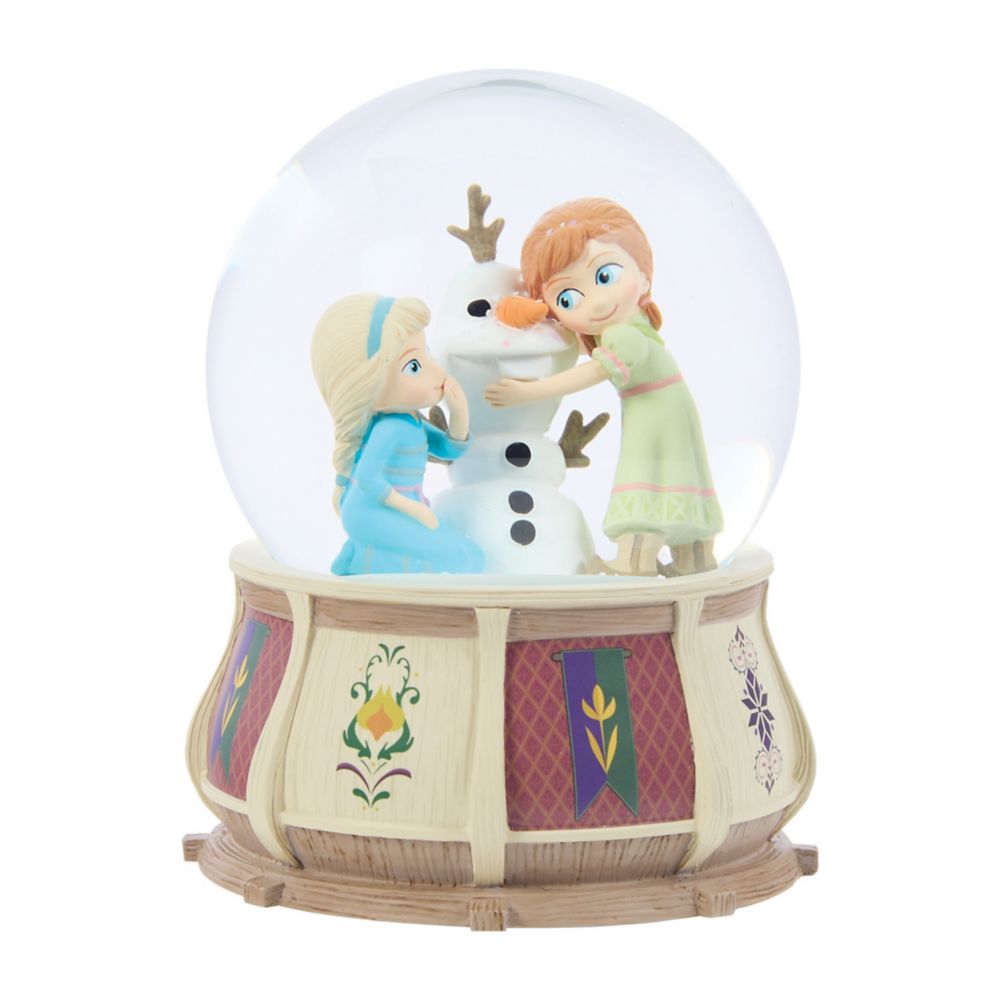 Anna, Elsa and Olaf ''Do You Want to Build a Snowman?'' Musical Snow Globe by Precious Moments &ndash; Frozen