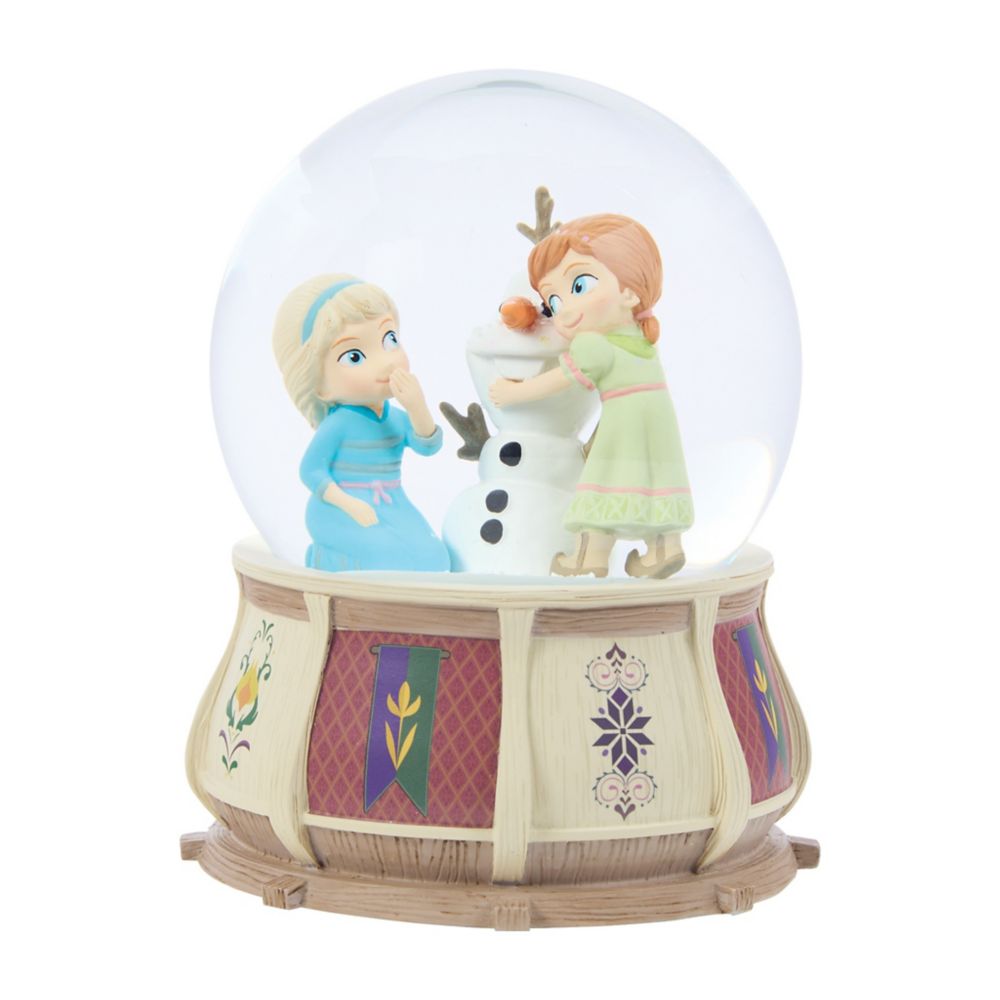 Anna, Elsa and Olaf ''Do You Want to Build a Snowman?'' Musical Snow Globe by Precious Moments &ndash; Frozen