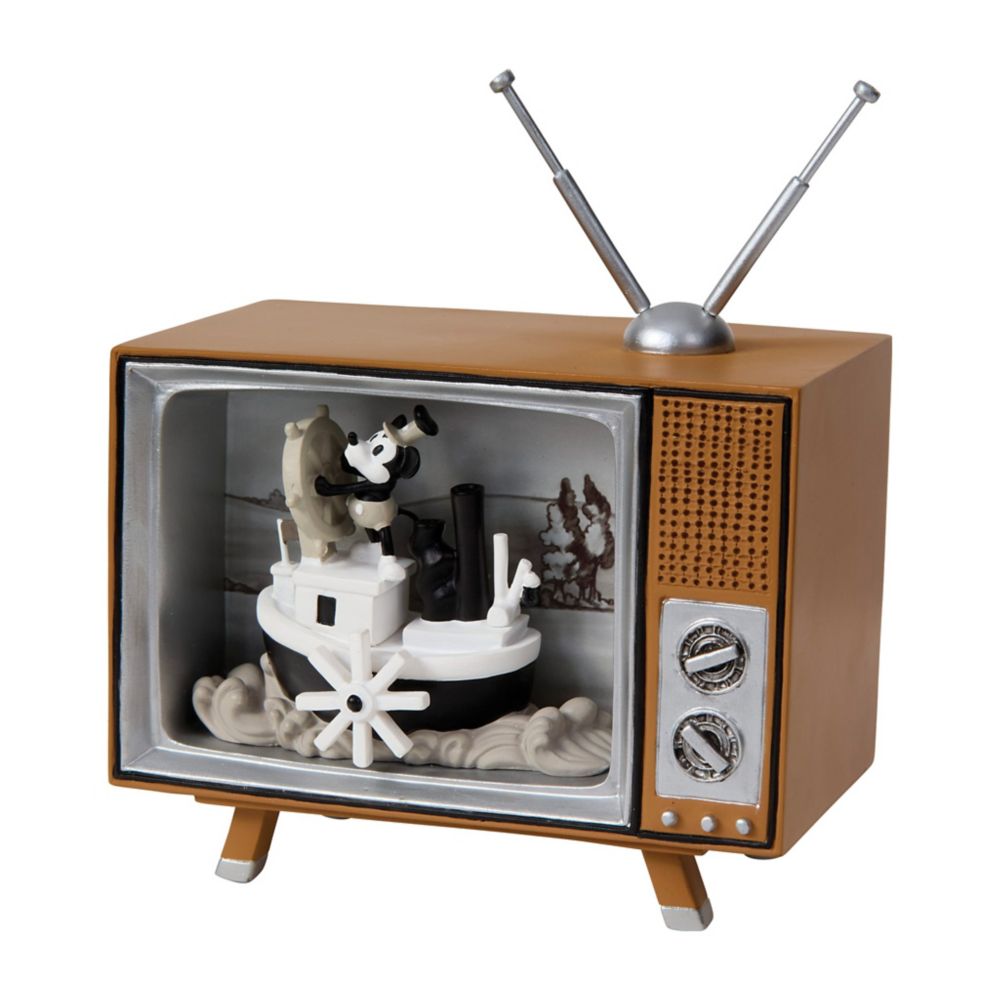 Mickey Mouse ''Steamboat Willie'' Light-Up Shadow Box by Precious Moments