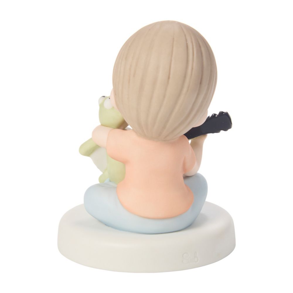 Kermit and Boy ''Music is What Friendship Sounds Like'' Figure by Precious Moments &ndash; The Muppets